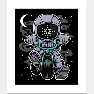 Astronaut Cardano Crypto ADA Coin To The Moon Token Cryptocurrency Wallet Cardano HODL Birthday Gift For Men Women Kids Posters and Art